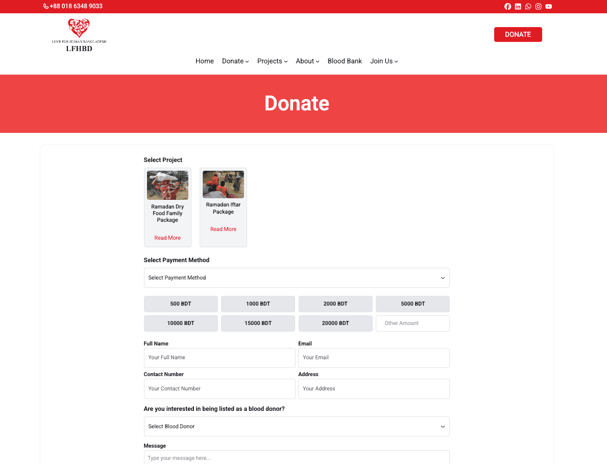 LFHBD - Nonprofit Organization